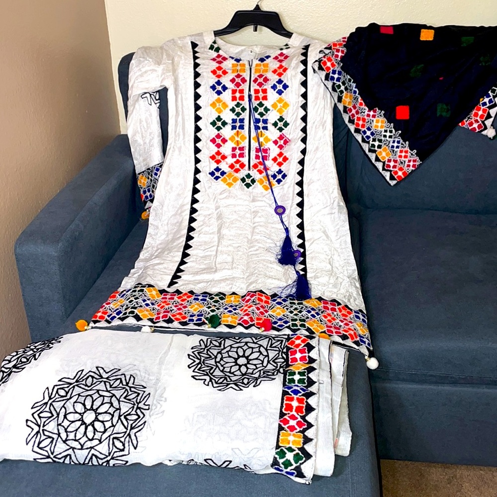 indian/pakistani embroidered suit
